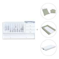 Lettino trasformabile 70x140 cm bianco · Sero Bubble K554