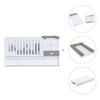 Lettino trasformabile 70x140 cm bianco/antracite · Sero Bubble Antracita K554-M7758