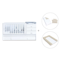 Lettino trasformabile 70x140 cm bianco · Sero Bubble K554