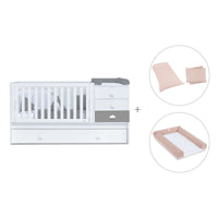 Lettino trasformabile 70x140 cm bianco/antracite · Sero Bubble Antracita K554-M7758