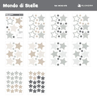 Vinili adesivi decorativi stelle infantile · Mondo di Stelle MC422