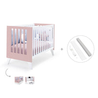 Lettino co-sleeping 60x120 cm (4in1) rosa chiaro · Nexo Due Flamingo