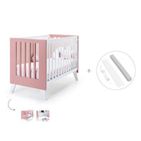 Lettino co-sleeping 60x120 cm (4in1) rosa · Nexo Due Quarzo