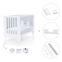 Lettino co-sleeping style nordico 60x120 cm (4in1) bianco · Nexo C187-M7700