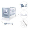 Lettino co-sleeping 60x120 cm (4in1) bianco/celeste · Nexo Due Blu denim