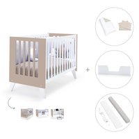 Lettino co-sleeping 60x120 cm (4in1) bianco/beige · Nexo Due Arena