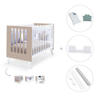 Lettino co-sleeping 60x120 cm (4in1) bianco/beige · Nexo Due Arena