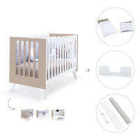 Lettino co-sleeping 60x120 cm (4in1) bianco/beige · Nexo Due Arena