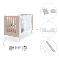 Lettino co-sleeping 60x120 cm (4in1) bianco/beige · Nexo Due Arena
