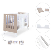 Lettino co-sleeping 60x120 cm (4in1) bianco/beige · Nexo Due Arena
