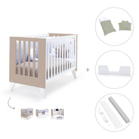 Lettino co-sleeping 60x120 cm (4in1) bianco/beige · Nexo Due Arena