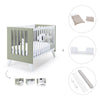 Lettino co-sleeping style nordico 60x120 cm (4in1) bianco/verde oliva · Nexo C187-M7756
