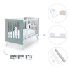 Lettino co-sleeping 60x120 cm (4in1) bianco/verde eucalipto · Nexo Due Eucalyptus
