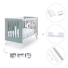 Lettino co-sleeping 60x120 cm (4in1) bianco/verde eucalipto · Nexo Due Eucalyptus