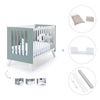 Lettino co-sleeping 60x120 cm (4in1) bianco/verde eucalipto · Nexo Due Eucalyptus