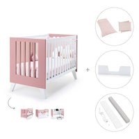 Lettino co-sleeping 60x120 cm (4in1) rosa · Nexo Due Quarzo