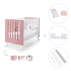 Lettino co-sleeping 60x120 cm (4in1) rosa · Nexo Due Quarzo