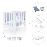 Lettino co-sleeping style nordico 60x120 cm (4in1) bianco · Nexo C187-M7700
