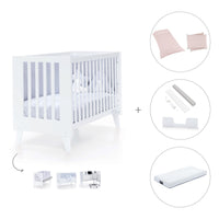 Lettino co-sleeping style nordico 60x120 cm (4in1) bianco · Nexo C187-M7700