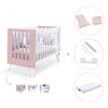 Lettino co-sleeping 60x120 cm (4in1) rosa chiaro · Nexo Due Flamingo