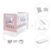 Lettino co-sleeping 60x120 cm (4in1) rosa chiaro · Nexo Due Flamingo