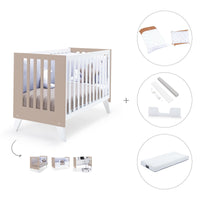 Lettino co-sleeping 60x120 cm (4in1) bianco/beige · Nexo Due Arena