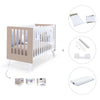 Lettino co-sleeping 60x120 cm (4in1) bianco/beige · Nexo Due Arena
