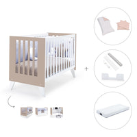 Lettino co-sleeping 60x120 cm (4in1) bianco/beige · Nexo Due Arena