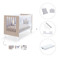 Lettino co-sleeping 60x120 cm (4in1) bianco/beige · Nexo Due Arena