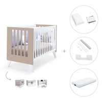 Lettino co-sleeping 60x120 cm (4in1) bianco/beige · Nexo Due Arena