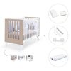 Lettino co-sleeping 60x120 cm (4in1) bianco/beige · Nexo Due Arena