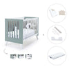 Lettino co-sleeping 60x120 cm (4in1) bianco/verde eucalipto · Nexo Due Eucalyptus