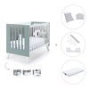 Lettino co-sleeping 60x120 cm (4in1) bianco/verde eucalipto · Nexo Due Eucalyptus
