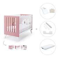 Lettino co-sleeping 60x120 cm (4in1) rosa · Nexo Due Quarzo