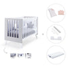 Lettino co-sleeping 60x120 cm (4in1) bianco/grigio · Nexo Due Grey
