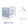 Lettino co-sleeping 60x120 cm (4in1) bianco/celeste · Nexo Due Blu denim