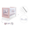 Lettino co-sleeping 60x120 cm (4in1) rosa chiaro · Nexo Due Flamingo