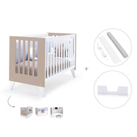 Lettino co-sleeping 60x120 cm (4in1) bianco/beige · Nexo Due Arena