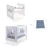 Culla e lettino insieme (7in1) bianco/grigio · Nexo Tre Grey