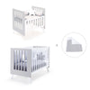Culla e lettino insieme (7in1) bianco/grigio · Nexo Tre Grey