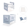 Culla e lettino insieme (7in1) bianco/blu · Nexo Tre Blu denim