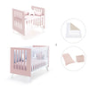 Culla e lettino insieme (7in1) bianco/rosa chiaro · Nexo Tre Flamingo