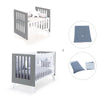 Culla e lettino insieme (7in1) bianco/antracite · Nexo Tre Antracita