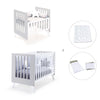 Culla e lettino insieme (7in1) bianco/grigio · Nexo Tre Grey