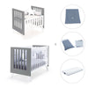Culla e lettino insieme (7in1) bianco/antracite · Nexo Tre Antracita