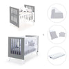 Culla e lettino insieme (7in1) bianco/antracite · Nexo Tre Antracita