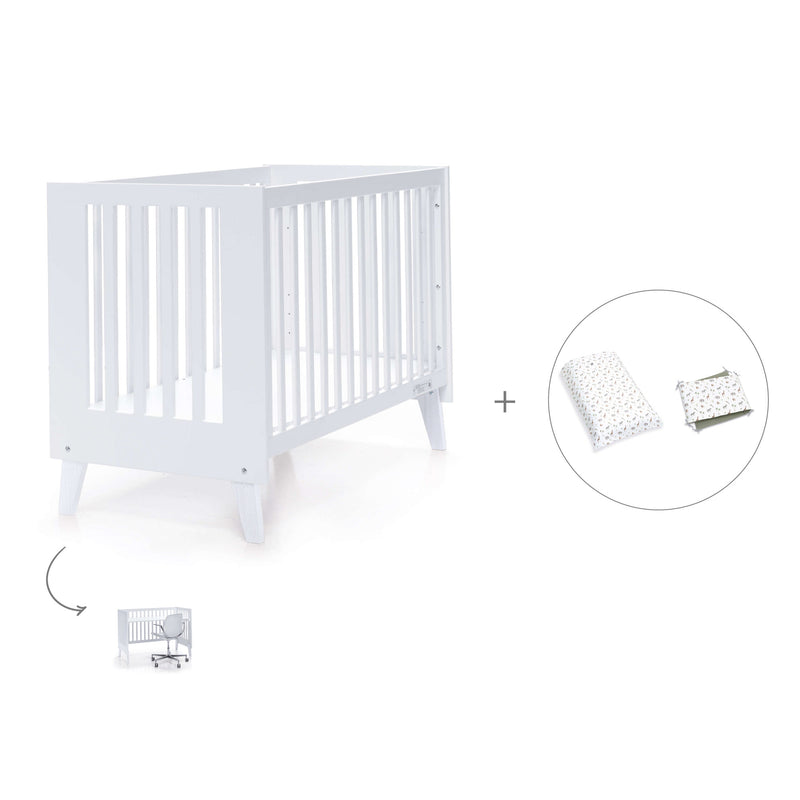 Lettino co-sleeping style nordico 60x120 cm (4in1) bianco · Nexo C187-M7700