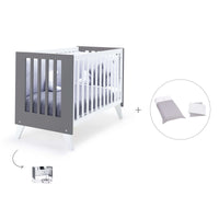 Lettino co-sleeping 60x120 cm (4in1) bianco/marengo · Nexo C187-M7769