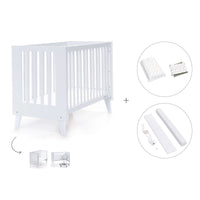 Lettino co-sleeping style nordico 60x120 cm (4in1) bianco · Nexo C187-M7700