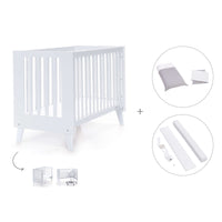 Lettino co-sleeping style nordico 60x120 cm (4in1) bianco · Nexo C187-M7700